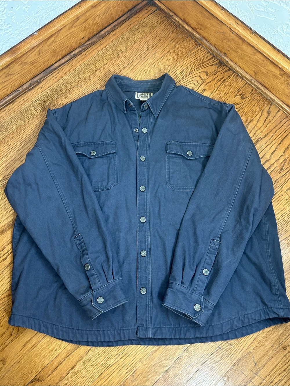 Duluth Trading Co. Fleece Lined Canvas Chore Shacket Size 3XL